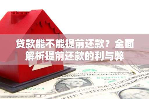 库尔勒贷款能不能提前还款？全面解析提前还款的利与弊