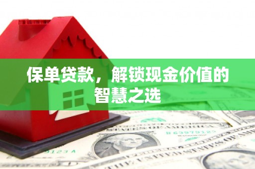 库尔勒保单贷款，解锁现金价值的智慧之选