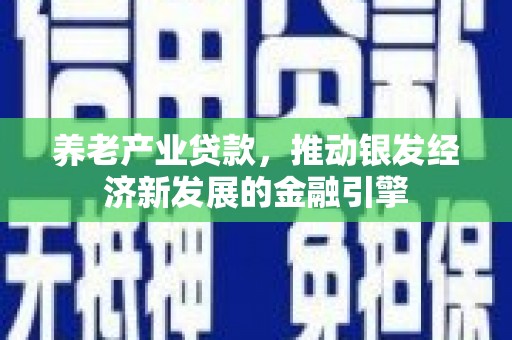 库尔勒养老产业贷款，推动银发经济新发展的金融引擎