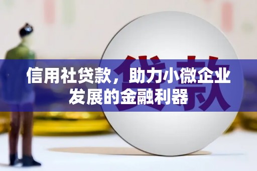 库尔勒信用社贷款，助力小微企业发展的金融利器