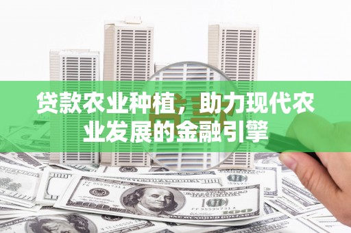 库尔勒贷款农业种植，助力现代农业发展的金融引擎
