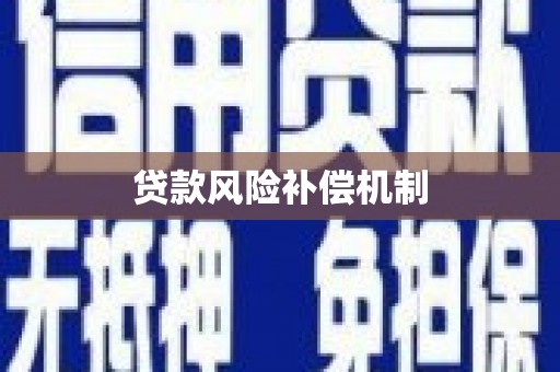 库尔勒贷款风险补偿机制