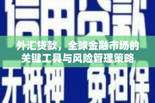 库尔勒外汇贷款，全球金融市场的关键工具与风险管理策略