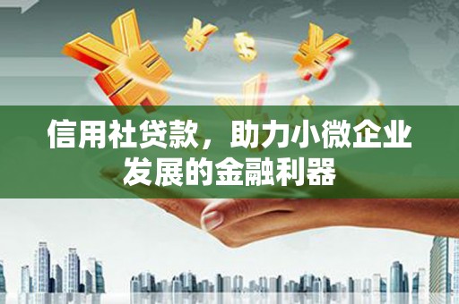 库尔勒信用社贷款，助力小微企业发展的金融利器