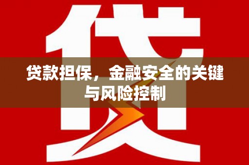 库尔勒贷款担保，金融安全的关键与风险控制